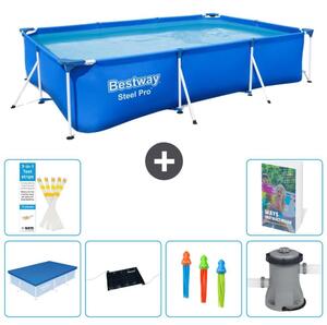 Bestway Steel Pro, piscina rettangolare - 300x201x66 cm - 5 pezzi, modello S37