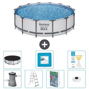 Piscina gonfiabile Bestway Steel Pro MAX, rotonda, 427x122 cm, composta da 6 parti, modello S674