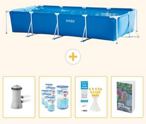 Piscina fuori terra rettangolare - 450x220x84 cm - 5 pezzi - Modello SCB123