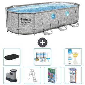 Bestway Power Steel, piscina ovale - 549x274x122 cm - composta da 6 parti, modello S556