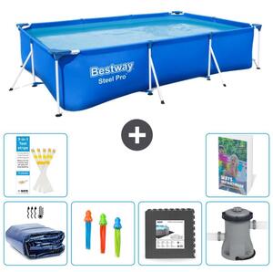 Bestway Steel Pro, piscina rettangolare - 300x201x66 cm - 5 pezzi, modello S3