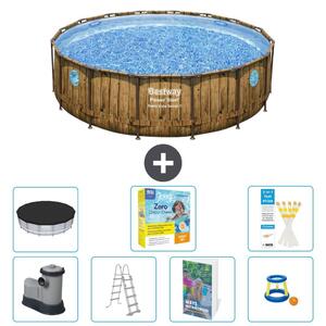 Bestway Power Steel, piscina rotonda - 488x122 cm - composta da 6 parti, modello S529