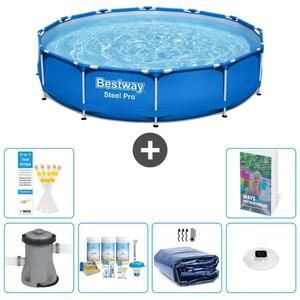 Bestway Steel Pro, piscina in acciaio, forma rotonda - 366x76 cm - composta da 5 parti, modello S228