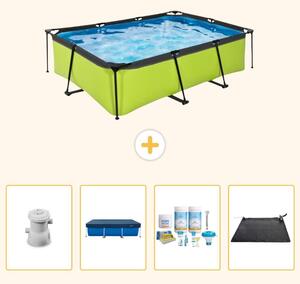 Piscina fuori terra rettangolare - 220x150x65 cm - 5 pezzi - Modello SCB4