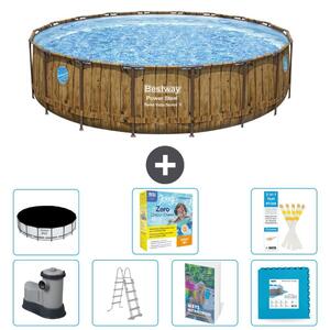 Bestway Power Steel, piscina rotonda - 549x122 cm - composta da 6 parti, modello S566