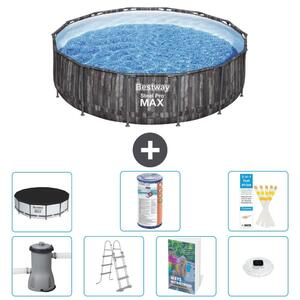 Piscina gonfiabile Bestway Steel Pro MAX, rotonda, 427x107 cm, composta da 6 parti, modello S622