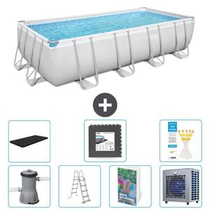 Bestway Power Steel, piscina rettangolare - 488x244x122 cm - composta da 6 parti, modello S538