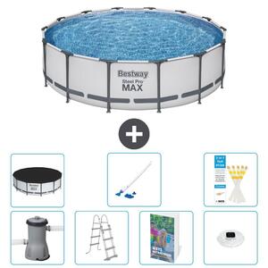 Piscina gonfiabile Bestway Steel Pro MAX, rotonda, 427x122 cm, composta da 6 parti, modello S552