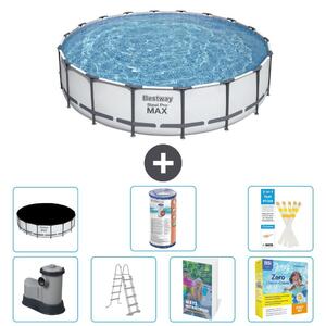 Bestway Steel Pro MAX, piscina in acciaio, forma rotonda - 549x122 cm - 6 pezzi, modello S572