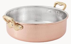 Pentola bassa in rame Luxury Line