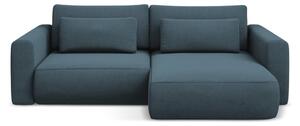 Divano angolare blu allungabile/con contenitore (con penisola a destra/con chaise lounge) Kapua – Makamii