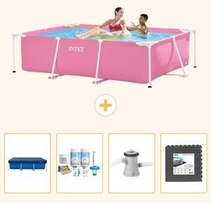 Piscina fuori terra rettangolare - 220x150x60 cm - 5 pezzi - Modello SCB3
