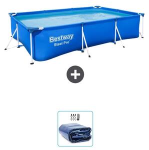 Bestway Steel Pro, piscina rettangolare - 300x201x66 cm - 2 pezzi - Modello S22296