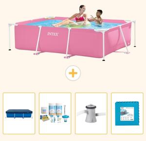 Piscina fuori terra rettangolare - 220x150x60 cm - 5 pezzi - Modello SCB2