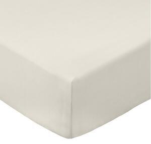 Lenzuolo con angoli beige in percalle di cotone 185x200 cm Cotton Percale – Bianca