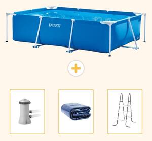 Piscina fuori terra rettangolare - 300x200x75 cm - 4 pezzi - Modello SCB83