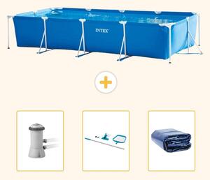 Piscina fuori terra rettangolare - 450x220x84 cm - Struttura in 4 parti - Modello SCB81