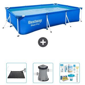 Bestway Steel Pro, piscina rettangolare - 300x201x66 cm - 4 pezzi - Modello S22719