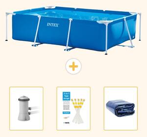 Piscina fuori terra rettangolare - 300x200x75 cm - 4 pezzi - Modello SCB74