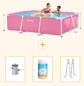 Piscina fuori terra rettangolare - 220x150x60 cm - 4 pezzi - Modello SCB84