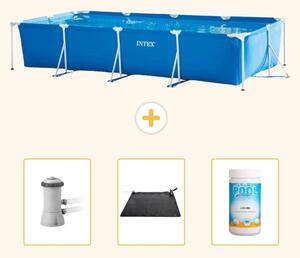 Piscina fuori terra rettangolare - 450x220x84 cm - Struttura in 4 parti - Modello SCB80