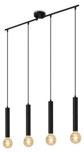 Briloner Leuchten LONGA - Lampade a sospensione - 4031045 - Acciaio nero - 4 luci - Attacco E27 max. 60 Watt - 85 x 10 x 110 cm