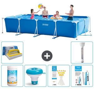 Piscina fuori terra rettangolare - 450x220x84 cm - 7 pezzi - Modello S21259