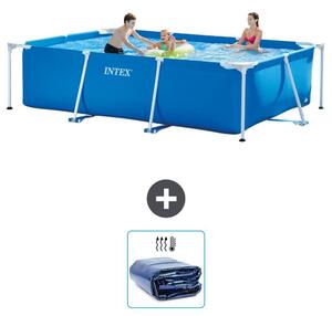 Piscina fuori terra rettangolare - 300x200x75 cm - in 2 parti - modello S21253