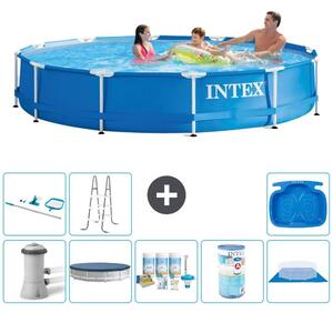 Piscina autoportante rettangolare - 366x76 cm - 9 pezzi - Modello S41747