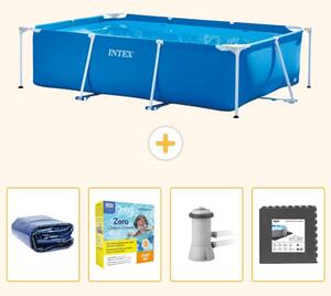 Piscina fuori terra rettangolare - 300x200x75 cm - 5 pezzi - Modello SCB10