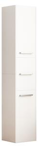 Libreria bianca moderna alta con 3 ante 170 cm