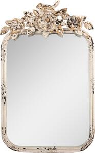 Clayre & Eef Specchio da tavolo 27x5x45 cm Metallo beige