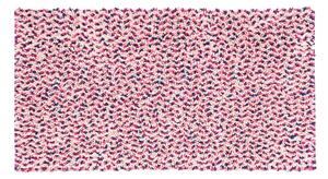 Tappeto antiscivolo rettangolare Speed55x80r in 100% cotone rosa 80 x 55 cm