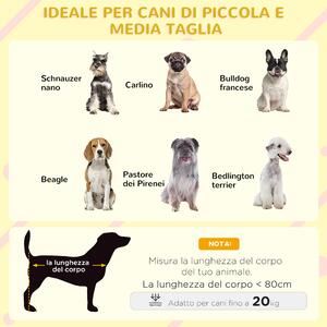 PawHut Casetta per Cani in Legno con Design Rialzato, Tenda Protettiva e 2 Finestre, 109x79x72 cm
