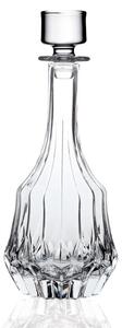 <p>Elegante bottiglia in cristallo finemente lavorato, linee classiche e slanciate, ideale per una tavola chic e raffinata.</p>