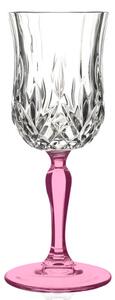 <p>Calice vino della linea OPERA in cristallo Luxion, luminoso e splendente, con gambo rosa. Ideale per le festivita natalizie, confezione da 3 pezzi.</p>