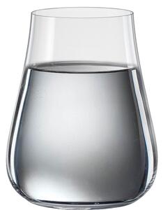 <p>Bicchiere in cristallo soffiato particolarmente indicato per acque minerali lisce o naturali. la sua forma implica una inspirazione, nel momento della bevuta, che concentra ogni sottile sensazione.</p>