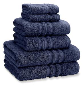 Set di asciugamani per viso e corpo tipo terry blu scuro in cotone 6 pz Zero Twist – Catherine Lansfield