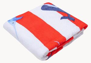 Telo mare per bambini in cotone Ocean Stripes