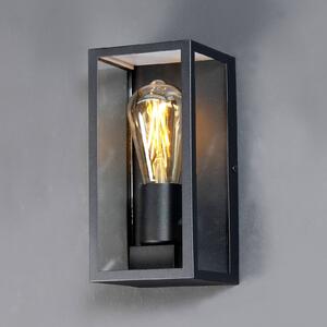 Eco-Light Applique da esterni Karo, alluminio e vetro, nero