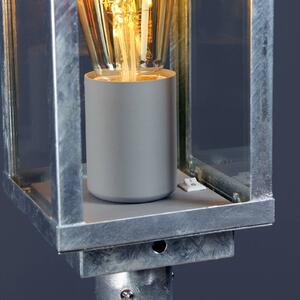 Eco-Light Lampione Karo, sensore crepuscolare, 100 cm, zinco