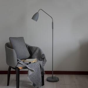 Markslöjd Lampada da terra a LED Patro, dimmerabile, Alluminio / Grigio / Zincato, Soggiorno / Sala da pranzo, Metallo, Moderno, Lampada LED da terra