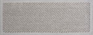 Passatoia per scale grigio chiaro in cotone set da 16 pz 25x65 cm Kumsal Bej - Vitaus