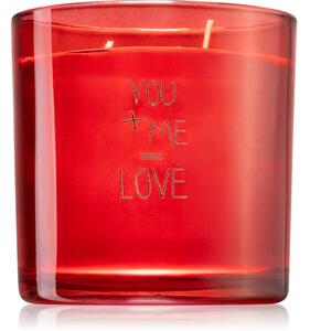My Flame Unconditional You + Me = Love candela profumata 10x10 cm