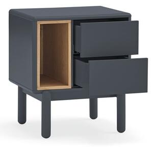 Comodino grigio scuro Corvo - Teulat