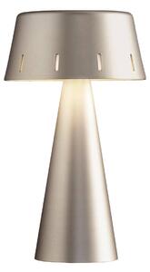 Lampada da tavolo LED di OLEV Makà con batteria ricaricabile, titanio