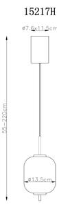 Globo 15217H - Lampadario LED a sospensione con filo EWALD LED/7W/230V