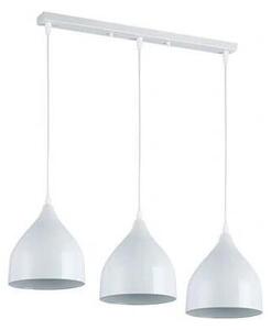 Lampadario a sospensione con filo COMO 3xE27/60W/230V bianco