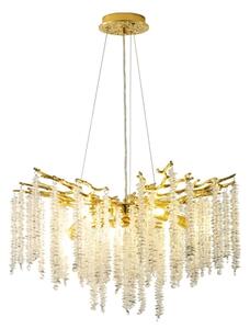 Zuma Line MD3720-1-EGN - Lampadario a sospensione con filo DIJON 8xG9/3,5W/230V oro