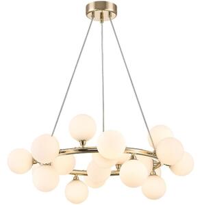 Zuma Line P0462-20C-F7AA - Lampadario a sospensione con filo BOBO 20xG9/28W/230V oro